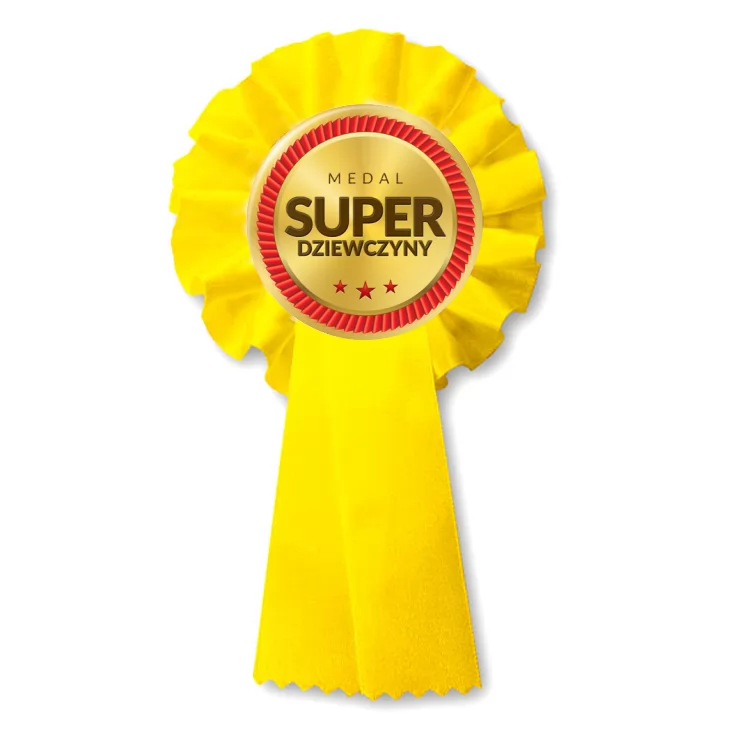 przypinka kotylion Medal Super Dziewczyny