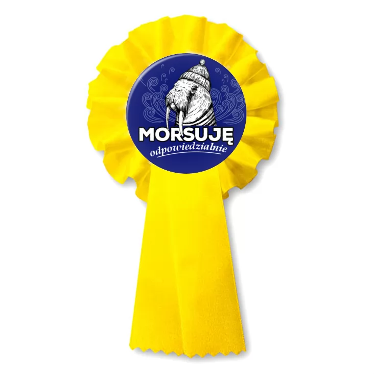 przypinka kotylion Morsuję odpowiedzialnie