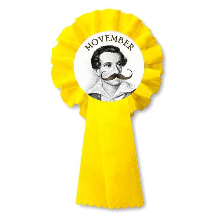 przypinka kotylion Movember Juliusz Słowacki