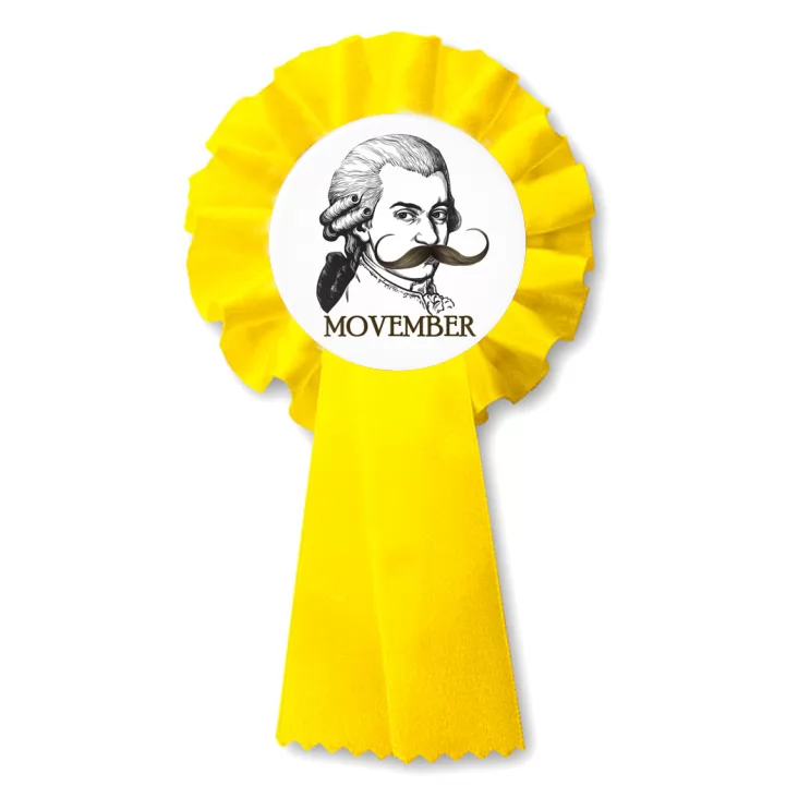przypinka kotylion Movember Mozart