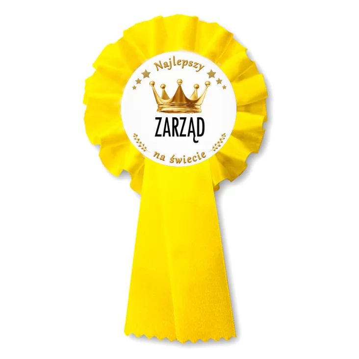 przypinka kotylion Najlepszy Zarząd na świecie