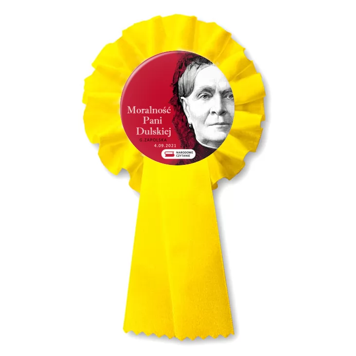 przypinka kotylion Narodowe Czytanie