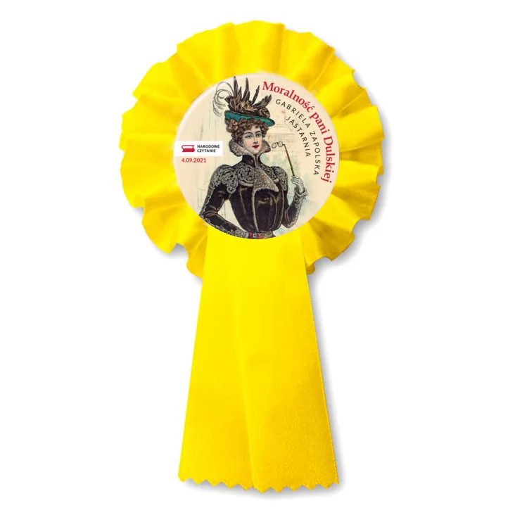 przypinka kotylion Narodowe Czytanie Jastarnia