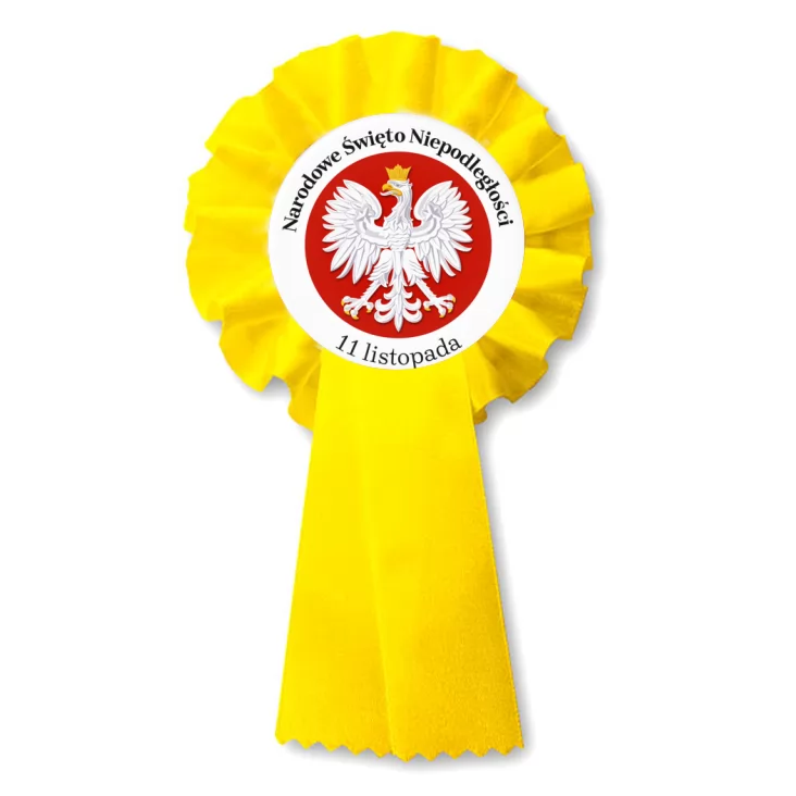 przypinka kotylion Narodowe Święto Niepodległości Orzeł na Czerwonym Polu