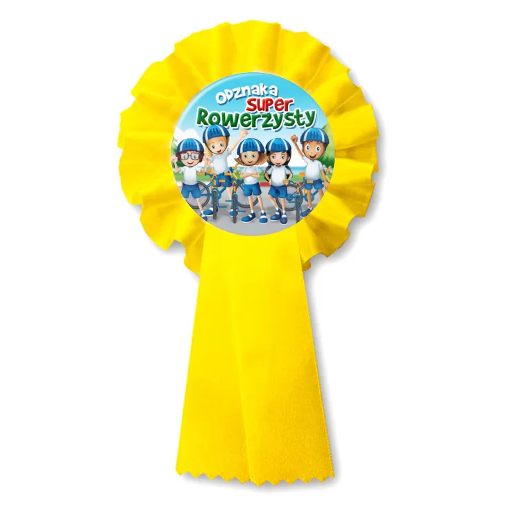 przypinka kotylion Odznaka Super Rowerzysty