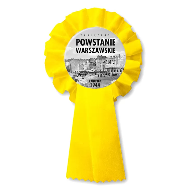 przypinka kotylion Powstanie Warszawskie stare zdjęcie