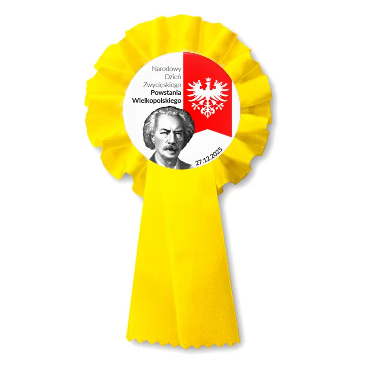 przypinka kotylion Powstanie Wielkopolskie Paderewski
