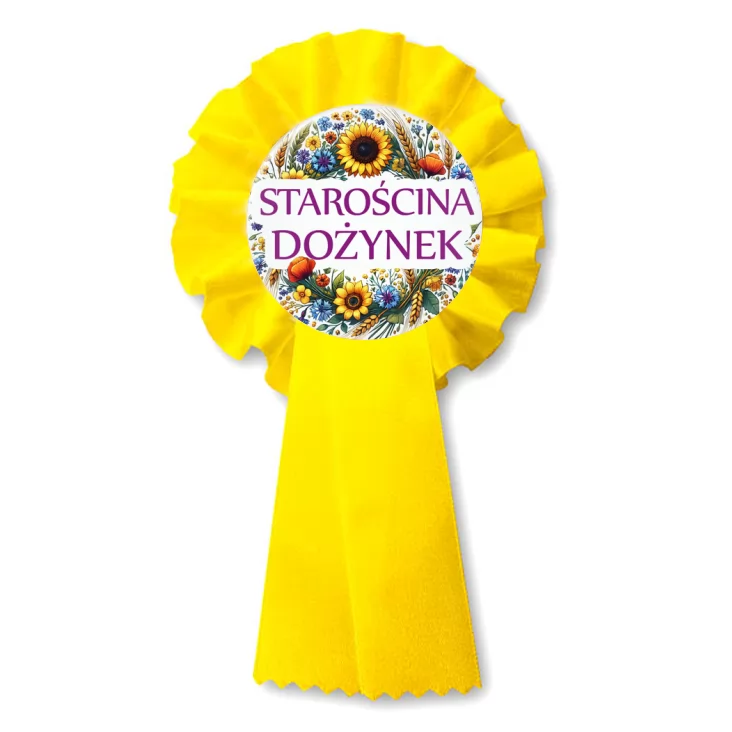 przypinka kotylion Starościna dożynek kwiaty polne