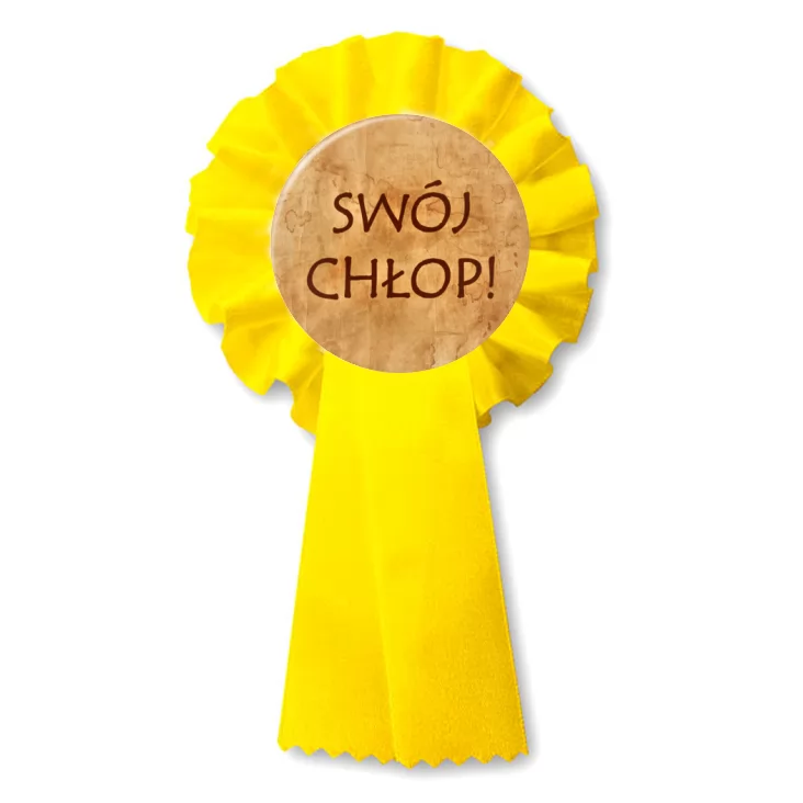 przypinka kotylion Swój chłop