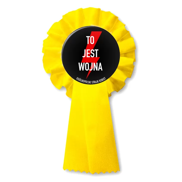 przypinka kotylion To jest wojna piorun