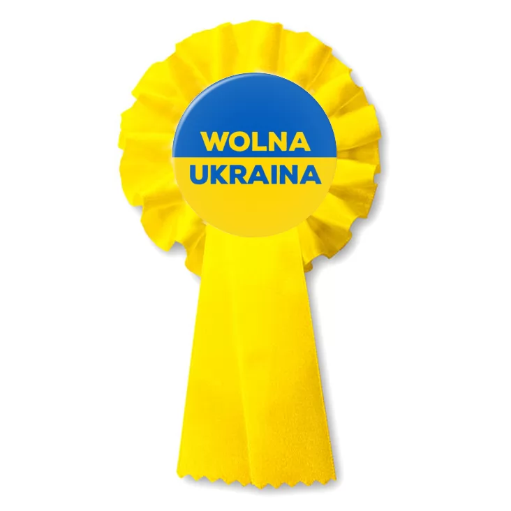 przypinka kotylion Wolna Ukraina