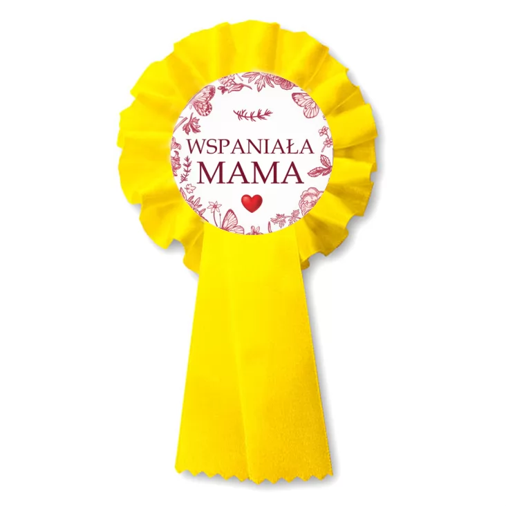 przypinka kotylion Wspaniała Mama Dzień Matki