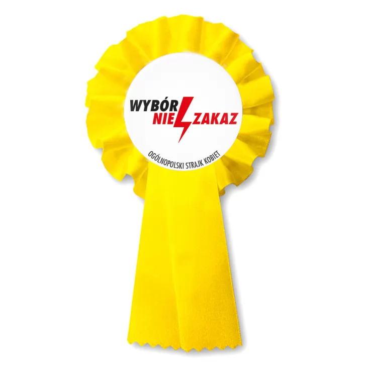przypinka kotylion Wybór nie zakaz