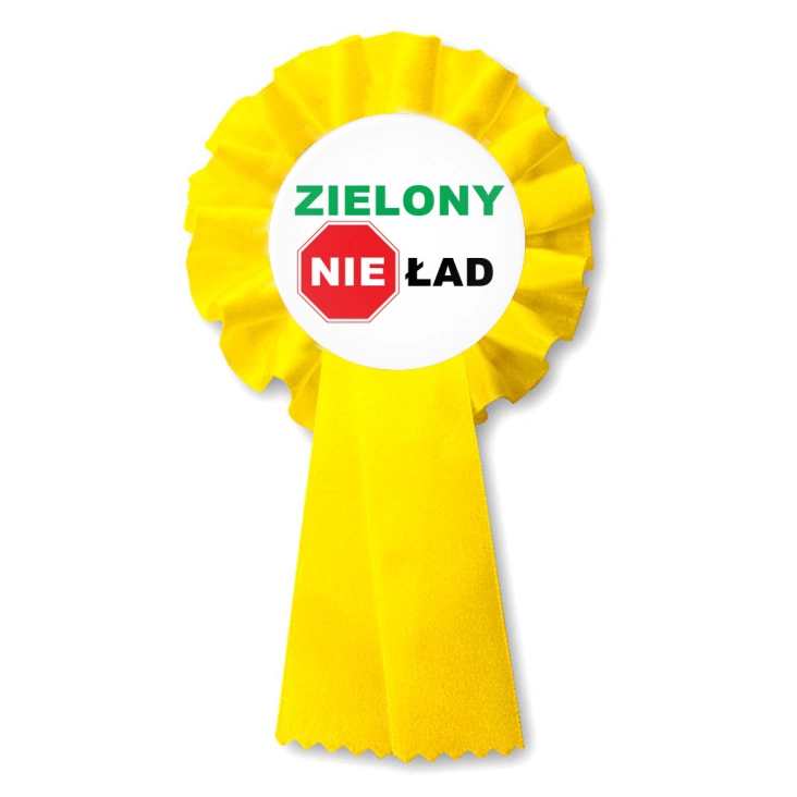 przypinka kotylion Zielony NIEład