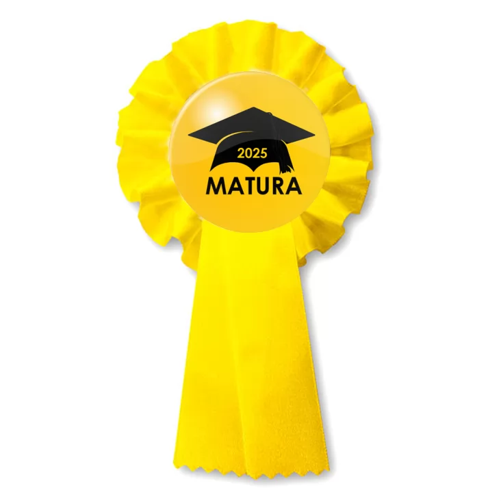 przypinka kotylion Matura czarny biret