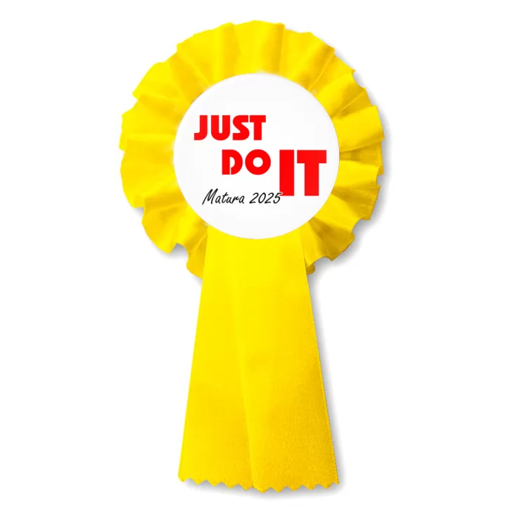 przypinka kotylion Matura just do it