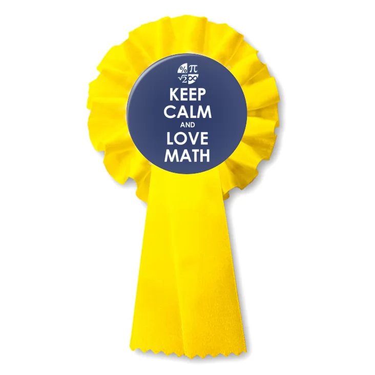 przypinka kotylion Matura Keep Calm and Love Math