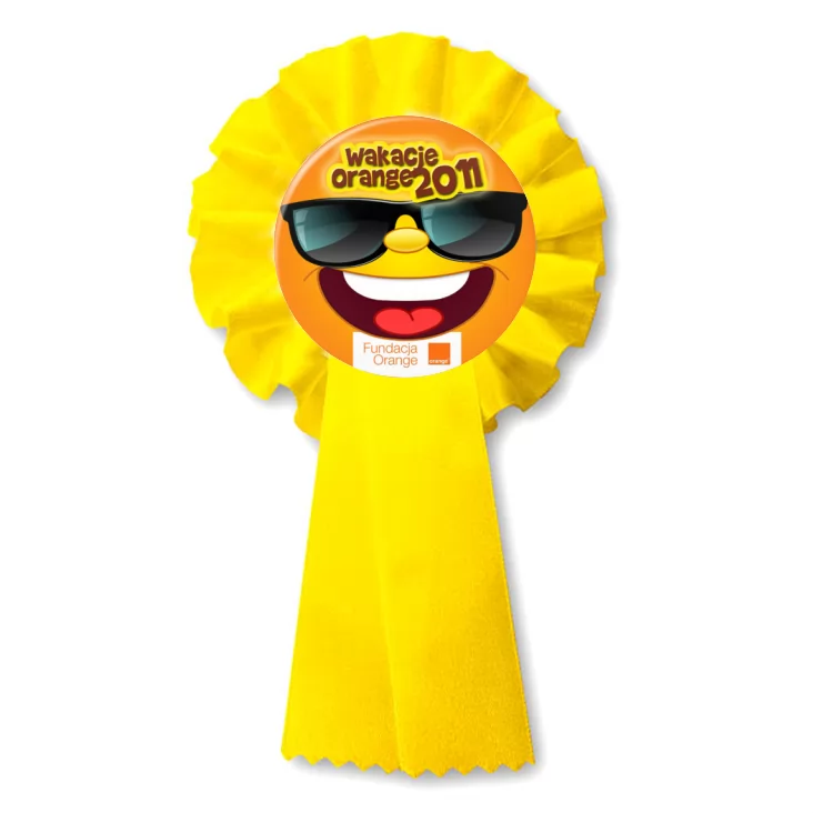przypinka kotylion Wakacje Orange 2011