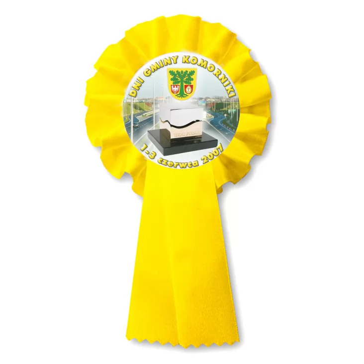 przypinka kotylion Dni Gminy Komorniki 2007