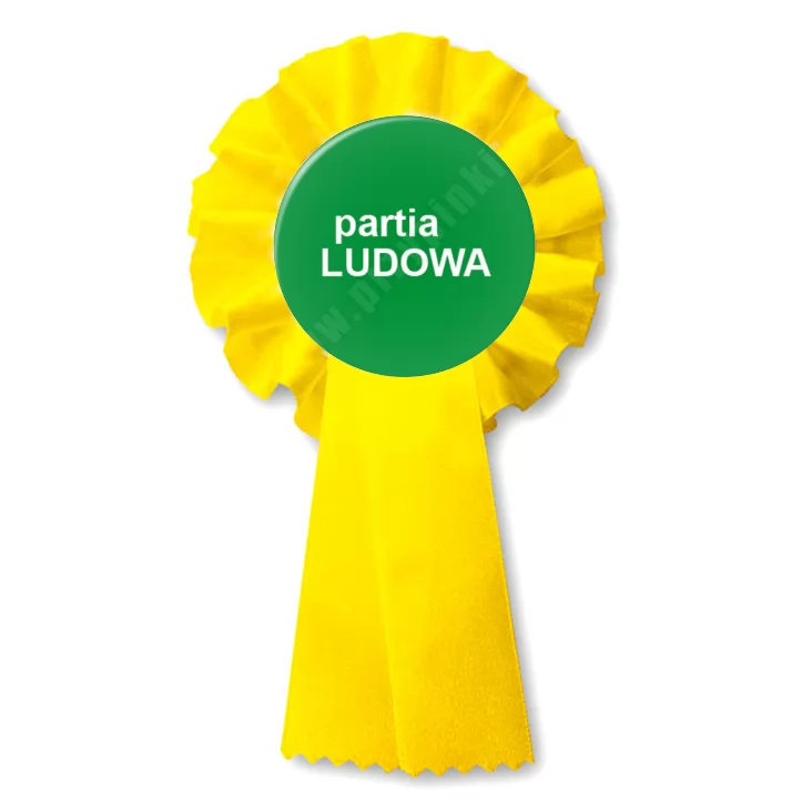 przypinka kotylion Partia ludowa