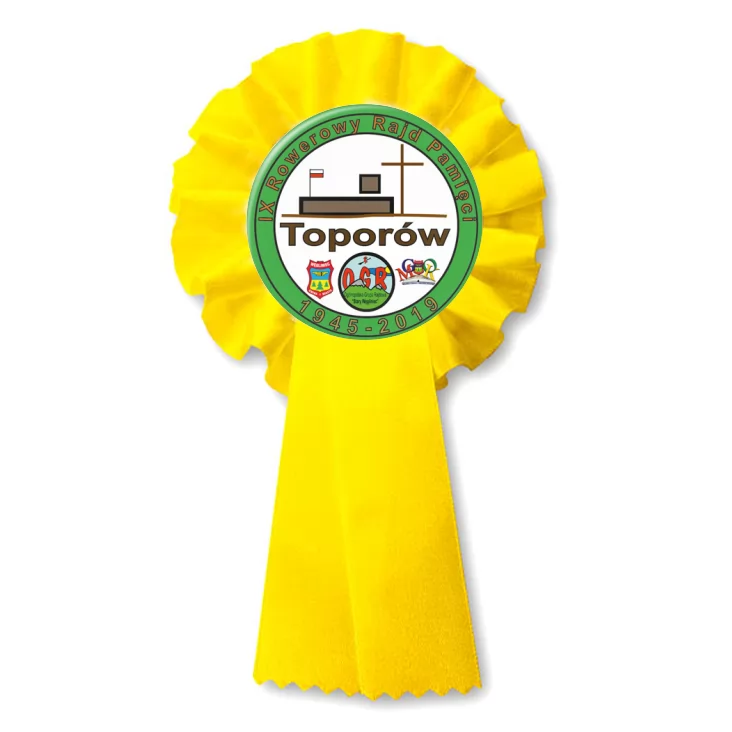 przypinka kotylion IX Rowerowy Rajd Pamięci
