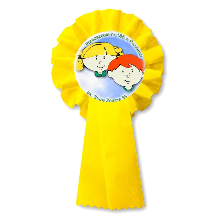 przypinka kotylion Przedszkole nr 186 w Poznaniu 