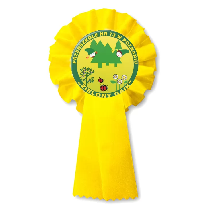 przypinka kotylion Zielony Gaik - Przedszkole Nr 73