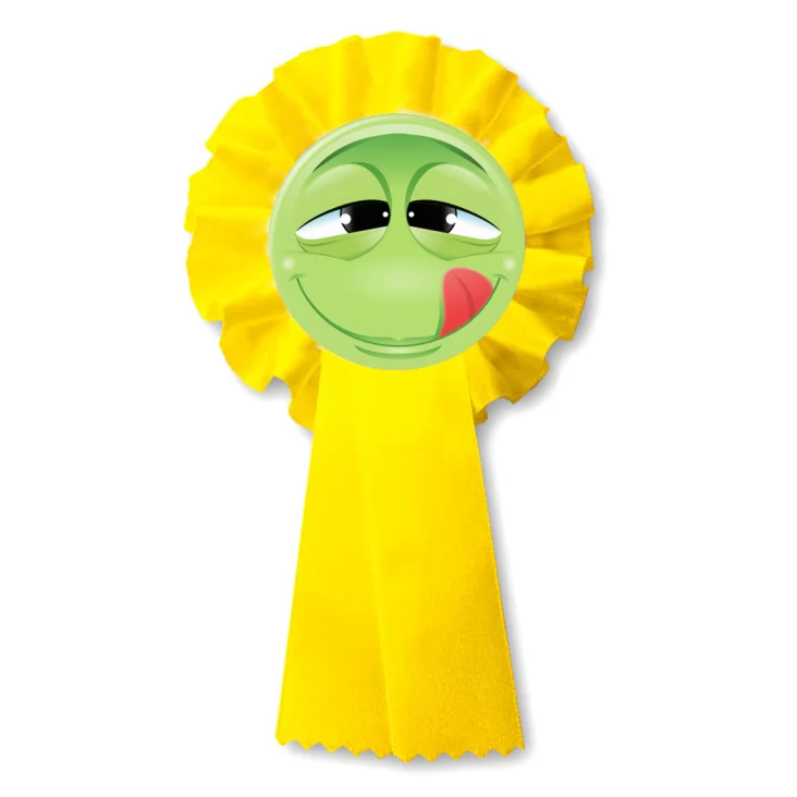 przypinka kotylion Buźka zielona