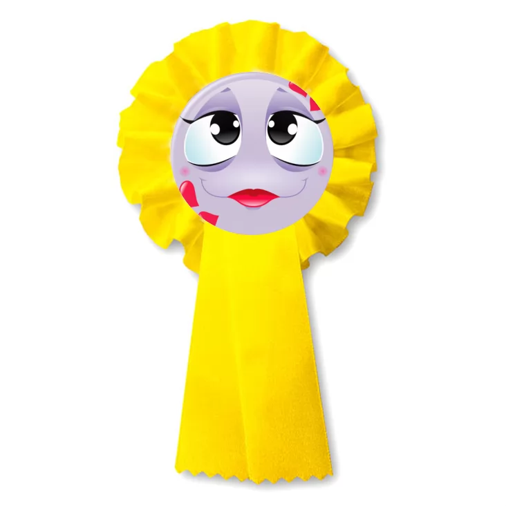 przypinka kotylion Buźka fioletowa