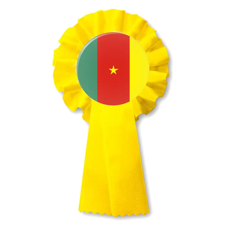 przypinka kotylion Flaga Kamerun