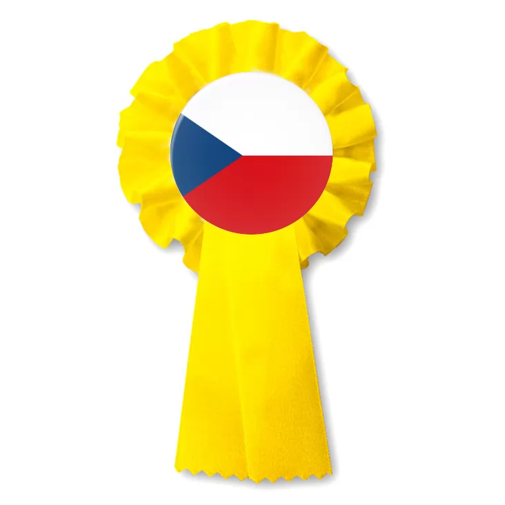 przypinka kotylion Flaga Czechy