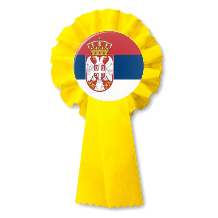 przypinka kotylion Flaga Serbia