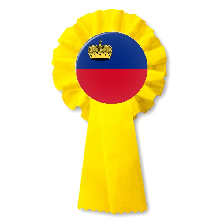 przypinka kotylion Flaga Liechtenstein