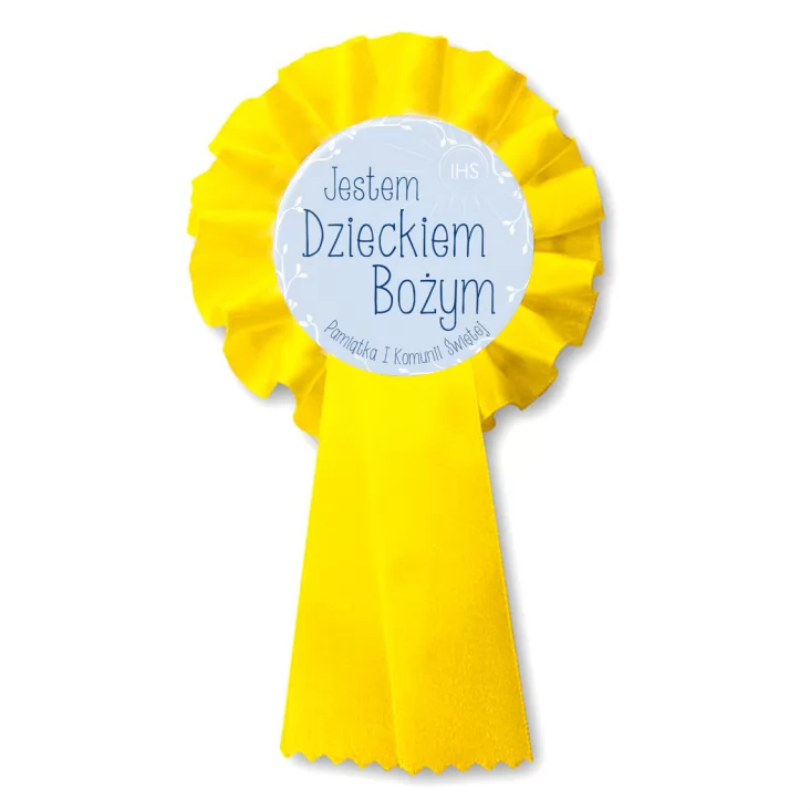 przypinka kotylion Jestem Dzieckiem Bożym