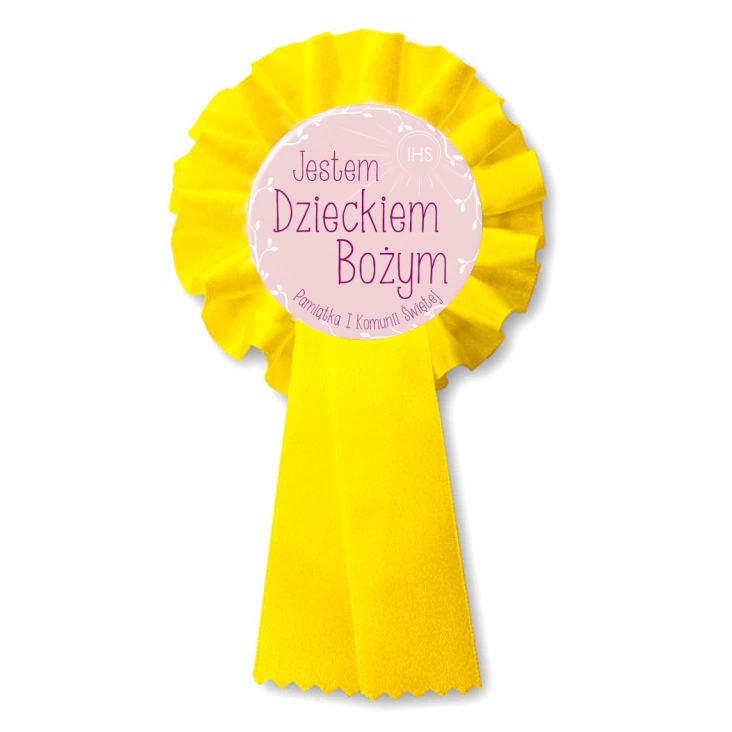 przypinka kotylion Jestem Dzieckiem Bożym