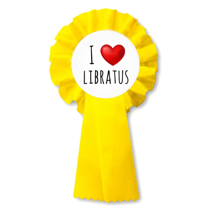 przypinka kotylion I love Libratus