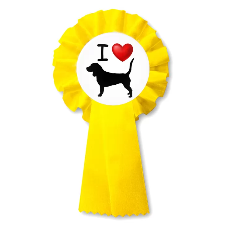 przypinka kotylion I love beagle
