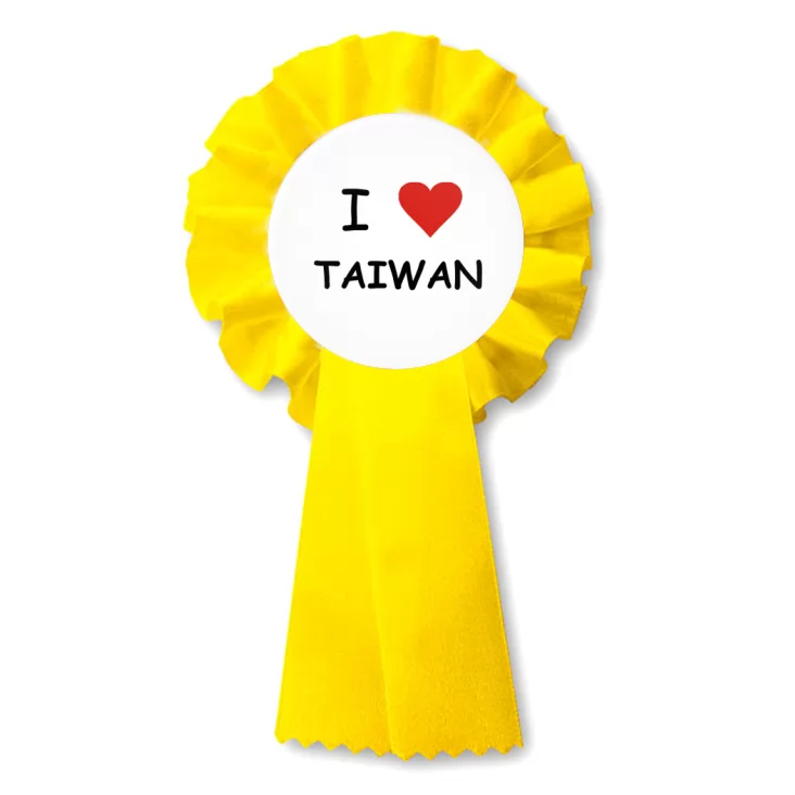przypinka kotylion I love Taiwan