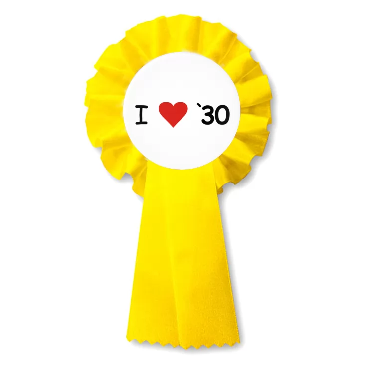 przypinka kotylion I love `30