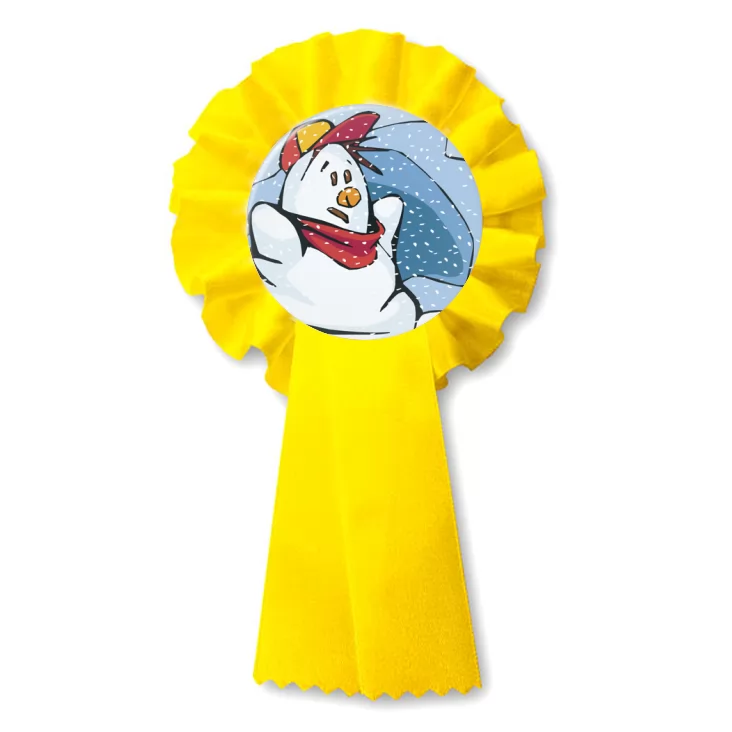 przypinka kotylion Bałwan
