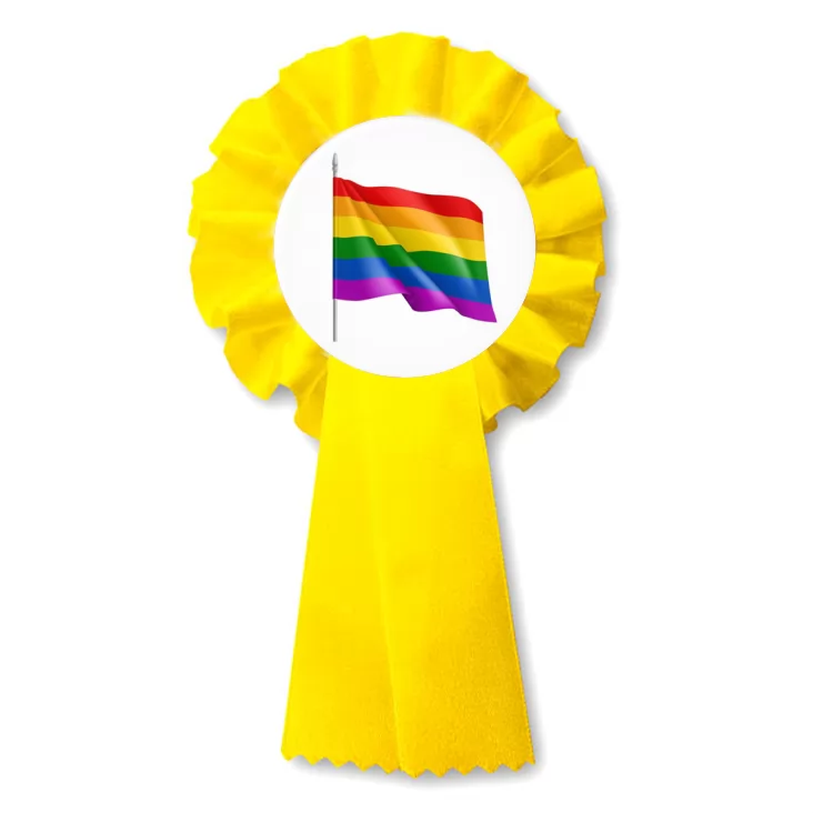 przypinka kotylion LGBT flaga tęczowa