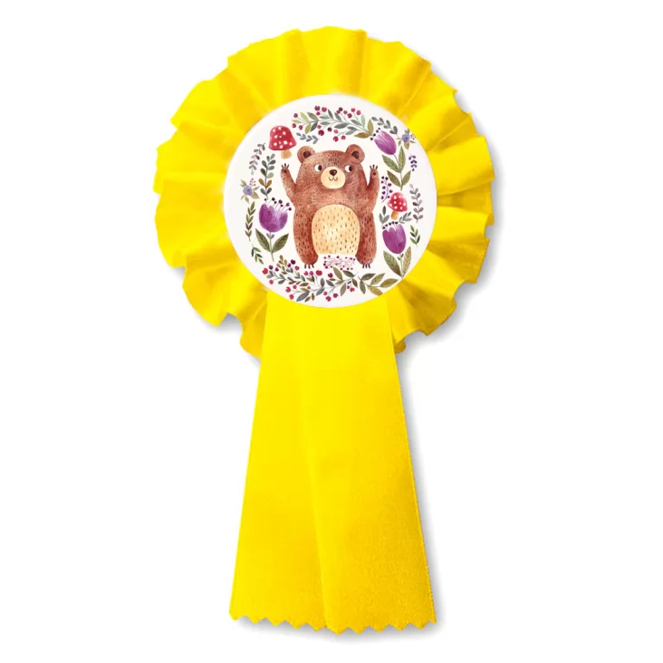 przypinka kotylion Miś