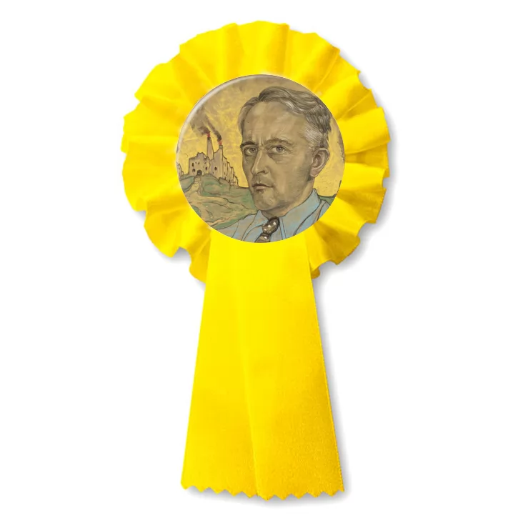 przypinka kotylion Witkacy Autoportret