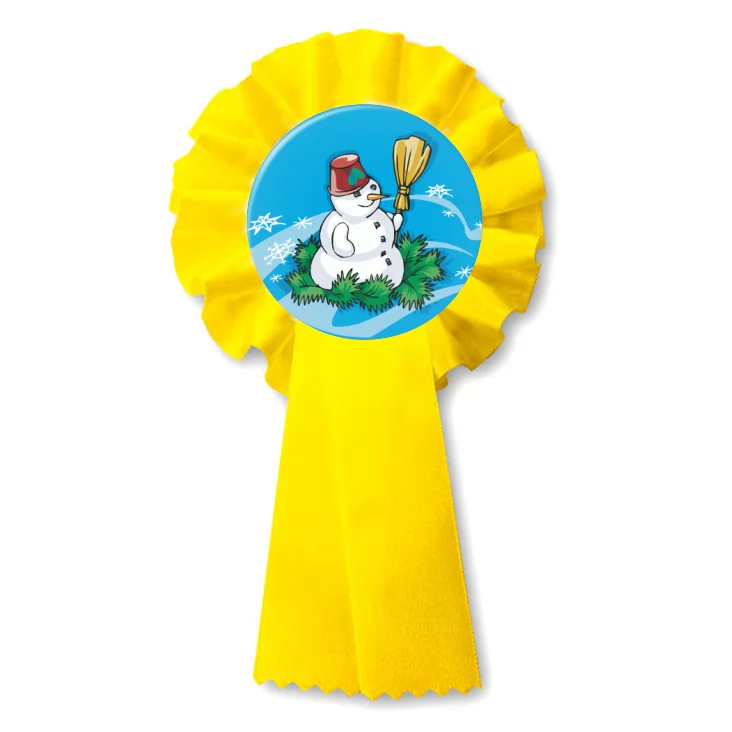 przypinka kotylion Bałwan