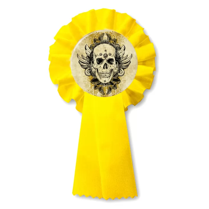 przypinka kotylion Czaszka