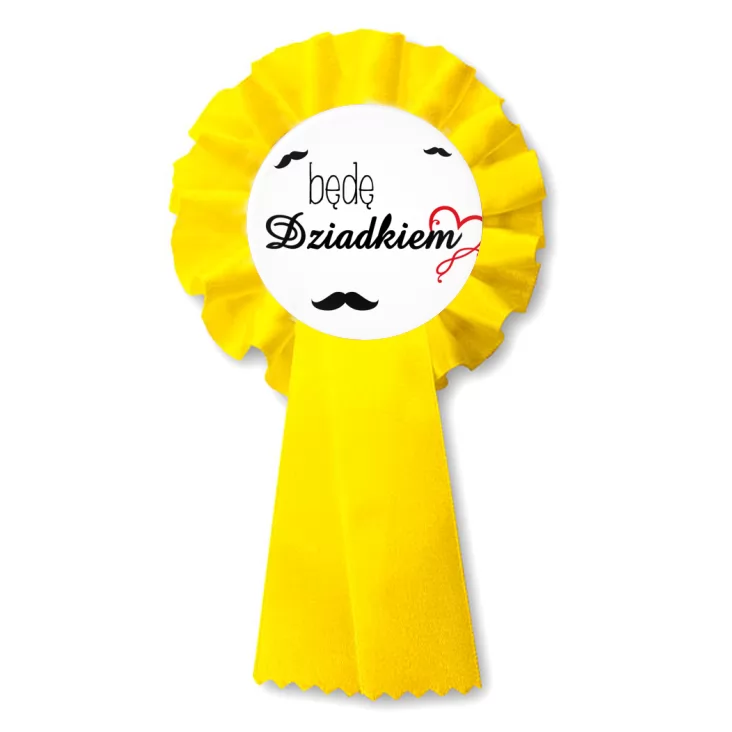 przypinka kotylion Będę Dziadkiem