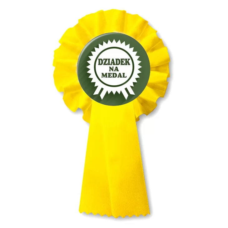 przypinka kotylion Dziadek na medal
