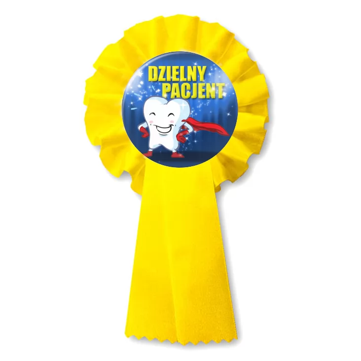 przypinka kotylion Dzielny Pacjent
