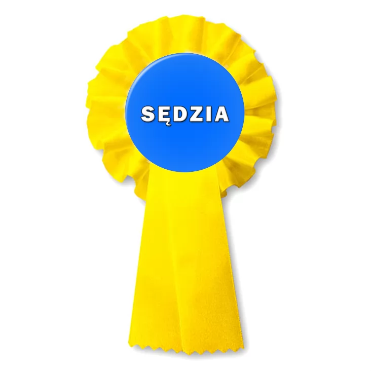 przypinka kotylion Sędzia