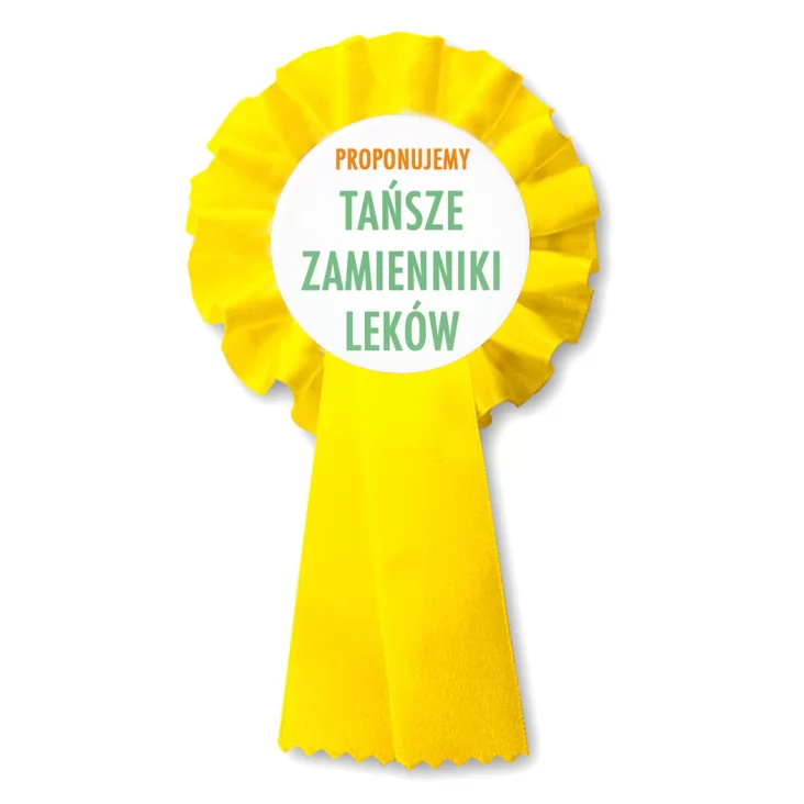 przypinka kotylion Tańsze zamienniki leków
